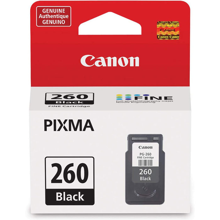 Canon PG-260 Original Inkjet Ink Cartridge - Black - 1 Each - CNMPG260