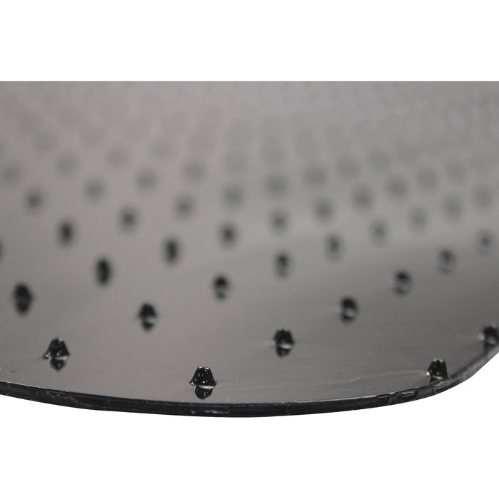 Floortex Cleartex Advantagemat Black Low Pile Carpet PVC Lipped Chair Mat - FLRFC114553LLBV