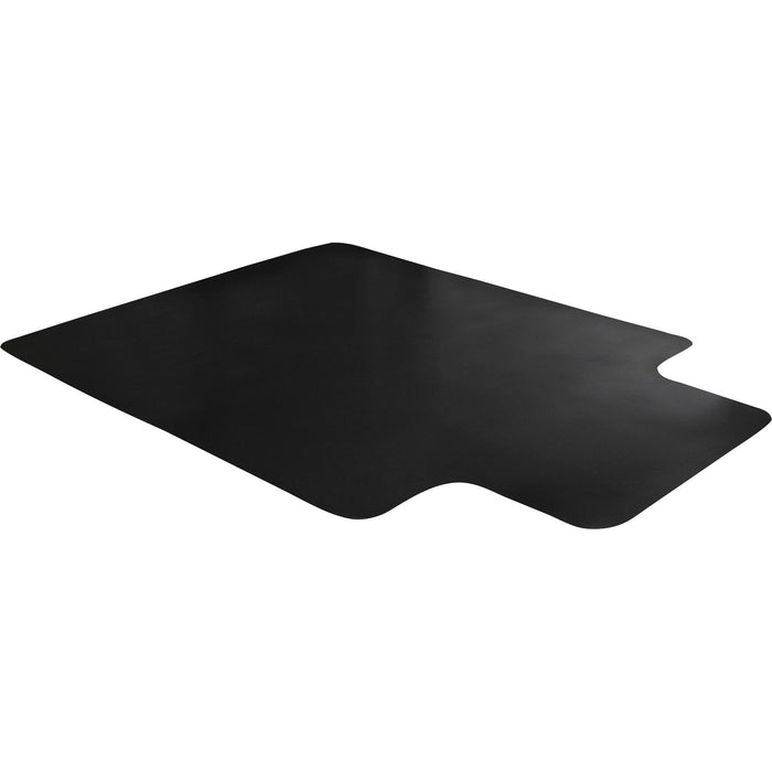 Floortex Cleartex Advantagemat Black Hard Floor PVC Lipped Chair Mat - FLRFC124553HLBV