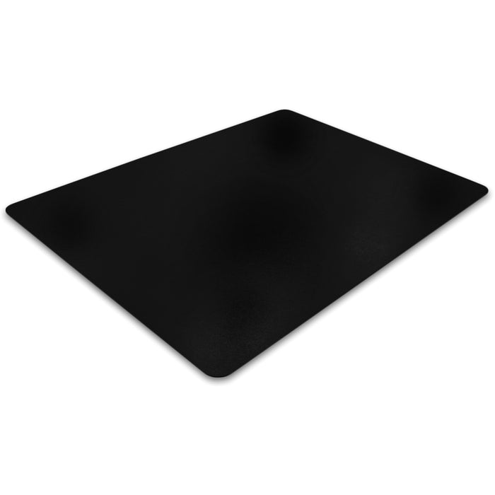 Floortex Cleartex Advantagemat Black Hard Floor PVC Rectangular Chair Mat - FLRFC124860HEBV