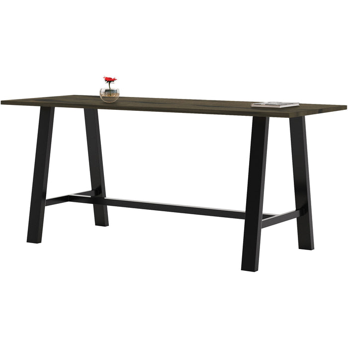 KFI Midtown Solid Wood Top Cafe Table - KFI3696MTLFTB41