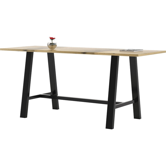 KFI Midtown Solid Wood Top Cafe Table - KFI3696MTLFTN41