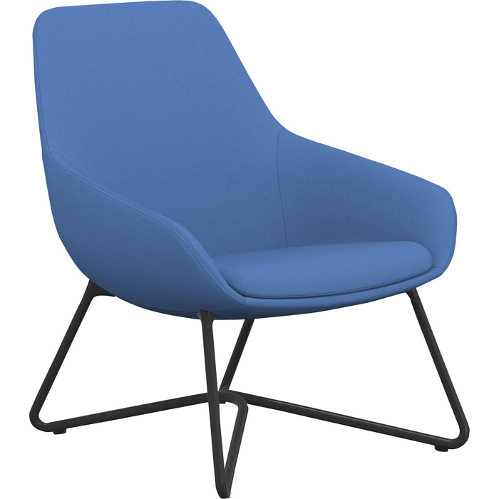 9 to 5 Seating W-shaped Base Lilly Lounge Chair - NTF9111LGBFBU