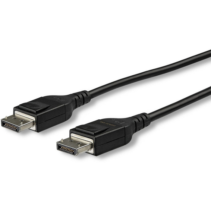 StarTech.com 50ft/15m DisplayPort Active Optical Cable, 8K 60Hz Video, HDR10, Fiber Optic DisplayPort 1.4 Cable, DP Monitor Cord w/Latches - STCDP14MM15MAO