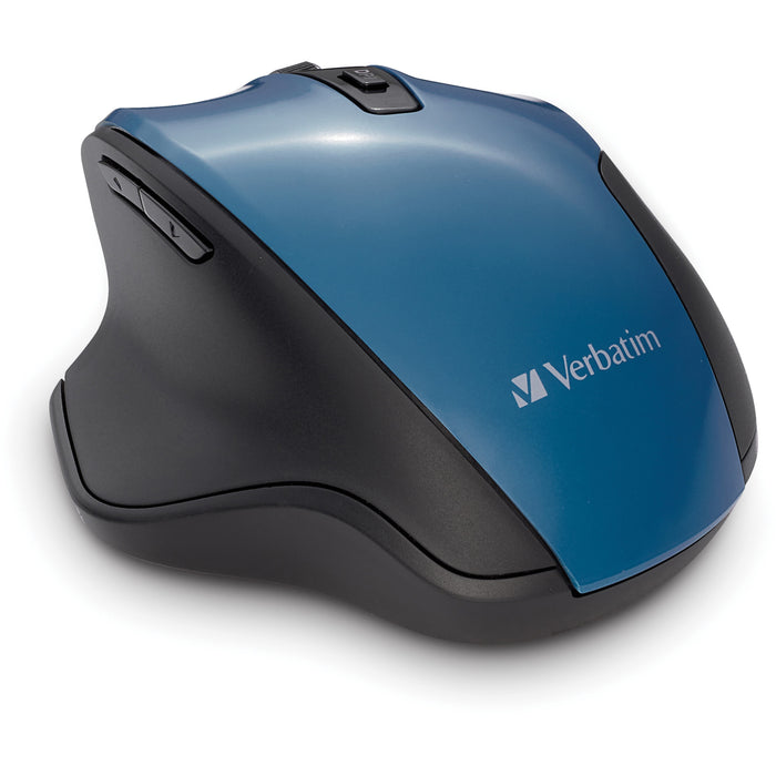 Verbatim Silent Ergonomic Wireless Blue LED Mouse - Dark Teal - VER70244