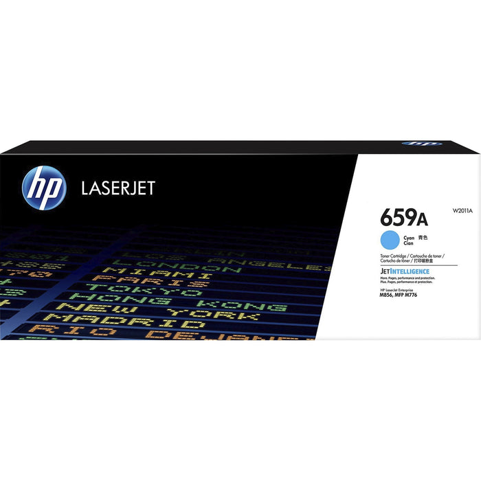 HP 659A (W2011A) Original High Yield Laser Toner Cartridge - Cyan - 1 Each - HEWW2011A