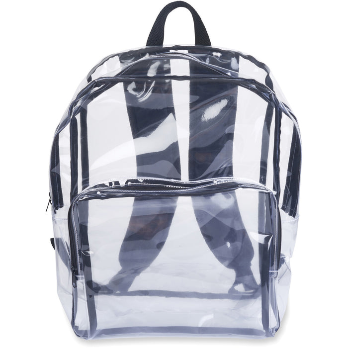 Tatco Carrying Case (Backpack) Notebook - Clear, Black - TCO63225
