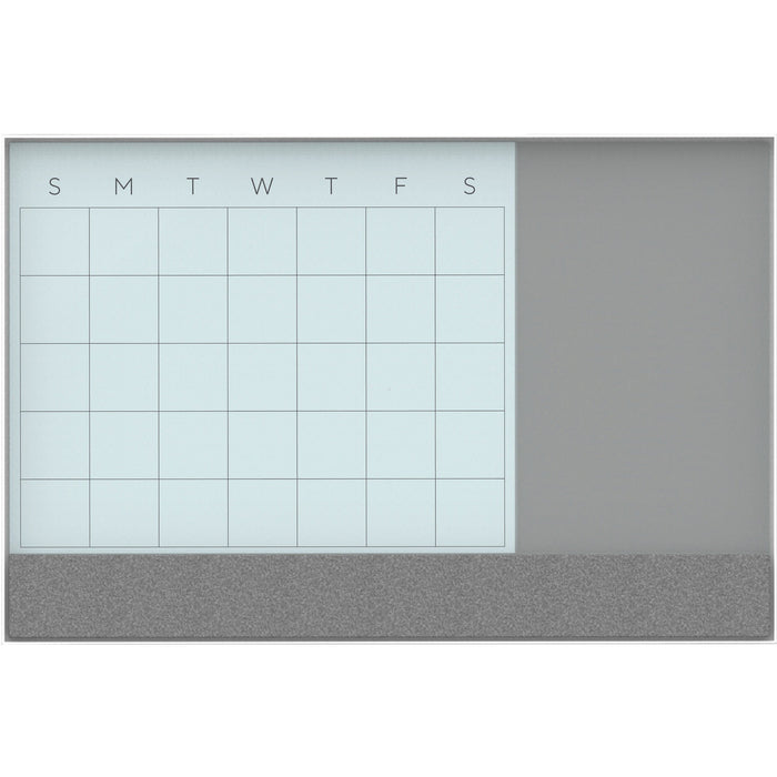 U Brands Magnetic Glass Dry Erase 3-in-1 Calendar Board - UBR3196U0001