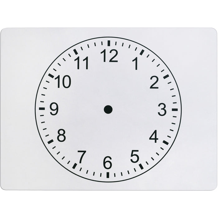 Pacon Clockface 2-sided Whiteboard - PACAC900525