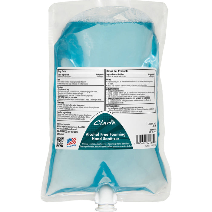 Betco Hand Sanitizer Foam Refill - BET7522900