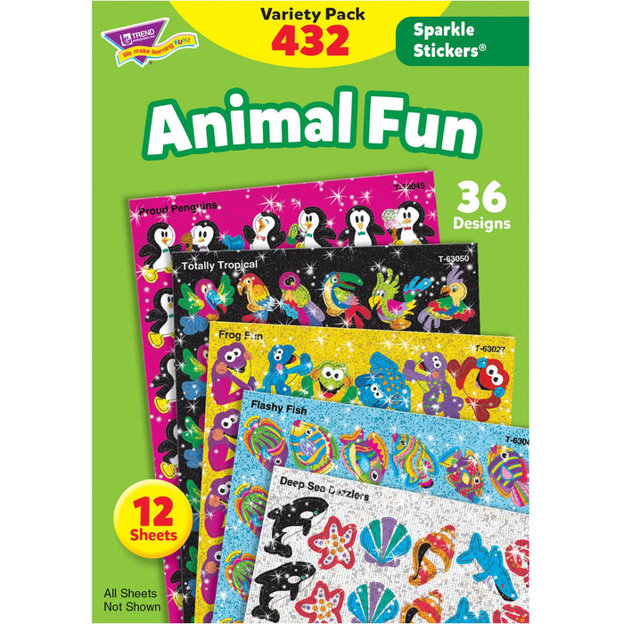Trend Animal Fun Stickers Variety Pack - TEP63902