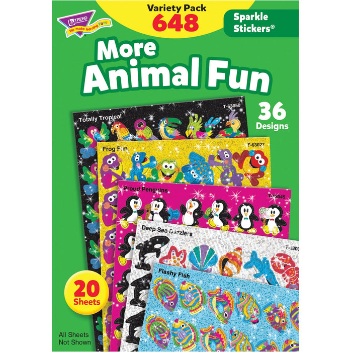 Trend Animal Fun Stickers Variety Pack - TEP63910