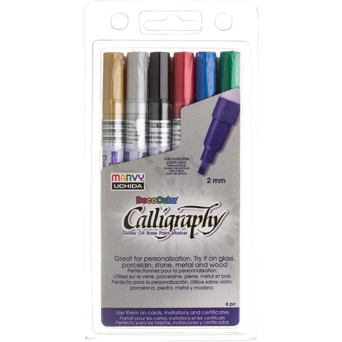 Marvy DecoColor Calligraphy Paint Markers - UCH1256A
