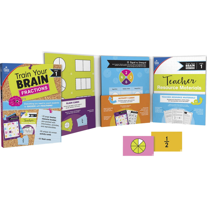 Carson Dellosa Education Train Your Brain Fractions Classroom Kit - CDP149014