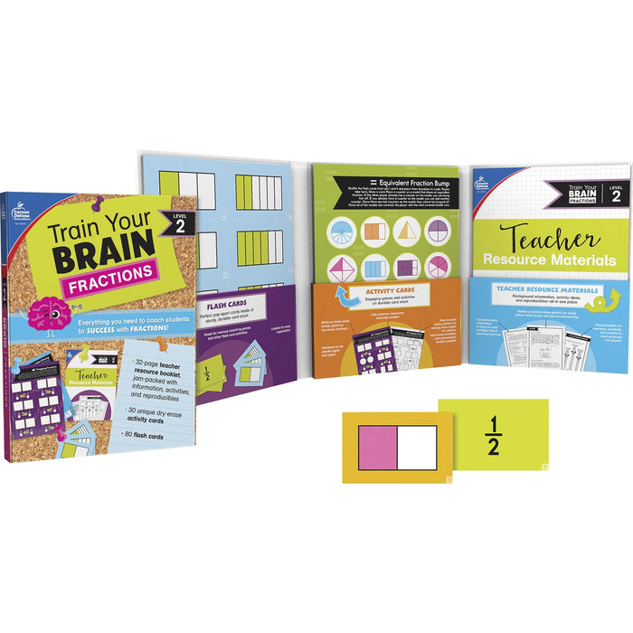 Carson Dellosa Education Train Your Brain Fractions Classroom Kit - CDP149015