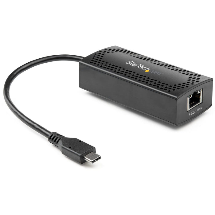 StarTech.com 5GbE USB C Network Adapter - NBASE-T NIC - USB 3.0 Type C 2.5 GbE /5 GbE Multi Speed Gigabit Ethernet - USB 3.1 to RJ45/LAN - STCUS5GC30