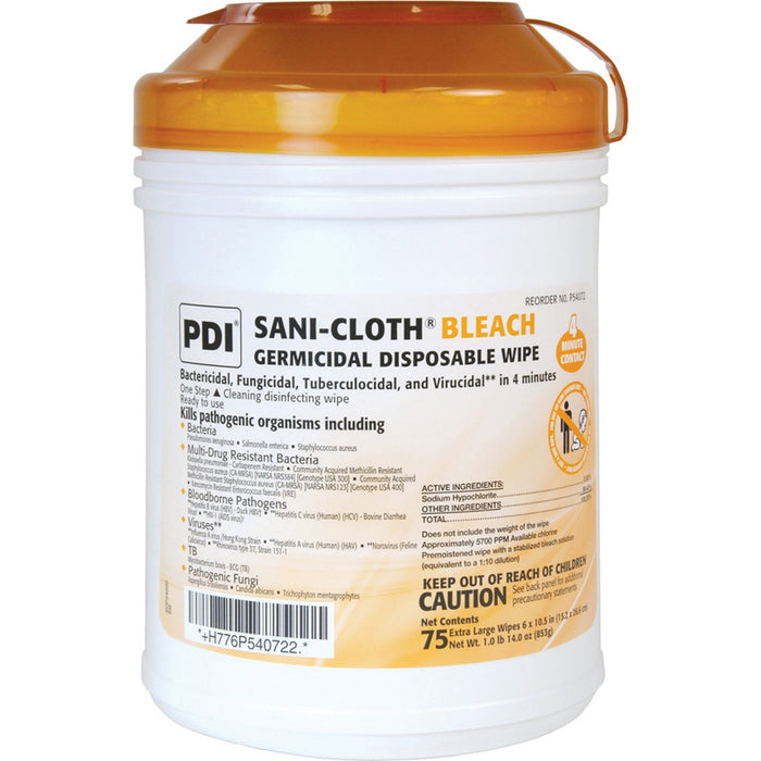 Sani Professional Disposable Bleach Wipes - NICPSBW077072CT