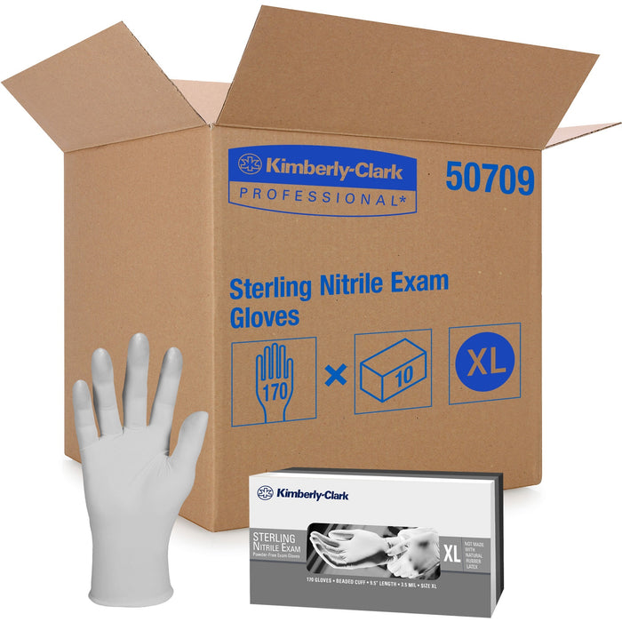 KIMTECH Sterling Nitrile Exam Gloves - 9.5" - KCC50709CT