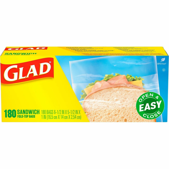 Glad Food Storage Bags - Sandwich Fold Top - CLO60771