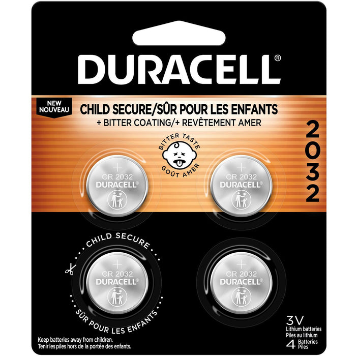 Duracell 2032 3V Lithium Battery 4-Packs - DURDL2032B4CT