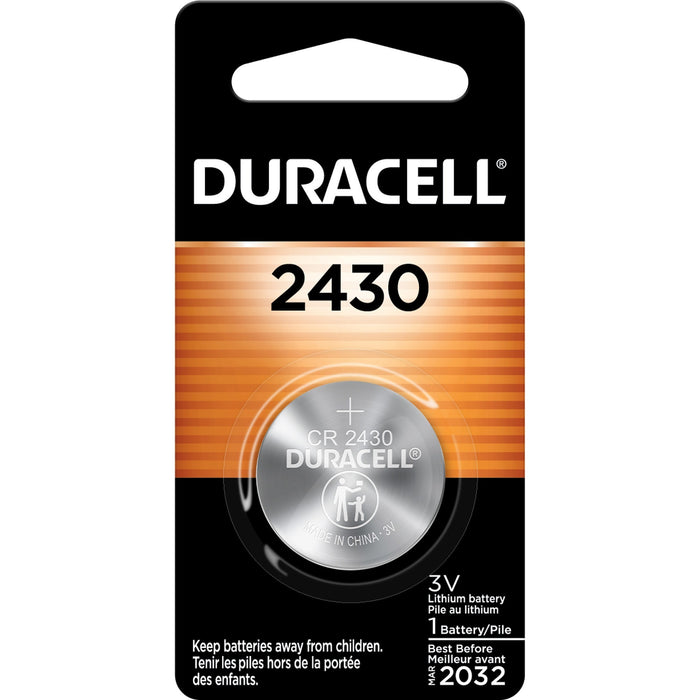 Duracell 2430 Lithium Coin Battery 6-Packs - DURDL2430BCT
