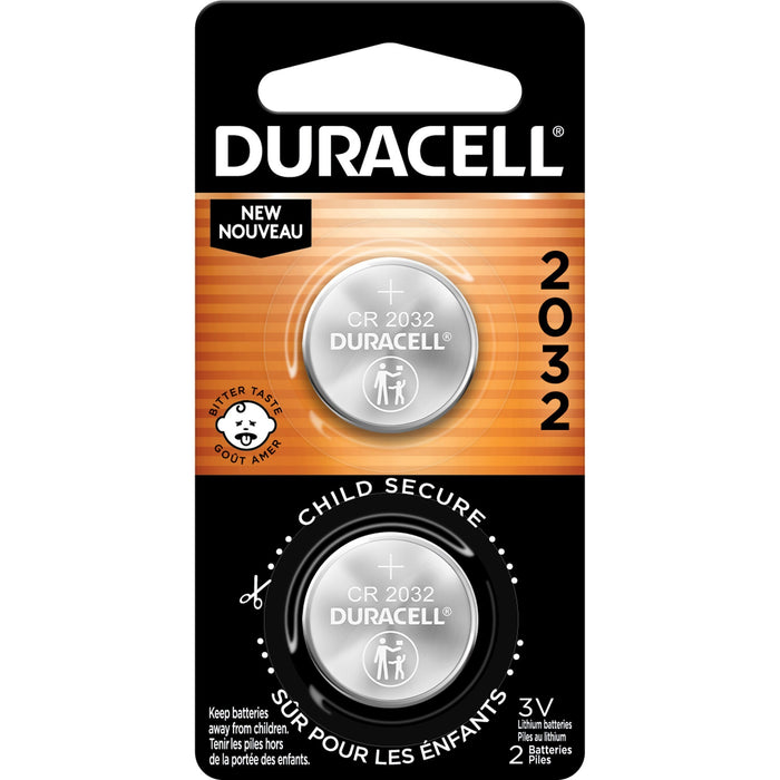 Duracell 2032 Lithium Button Cell Battery 2-Packs - DURDL2032B2CT