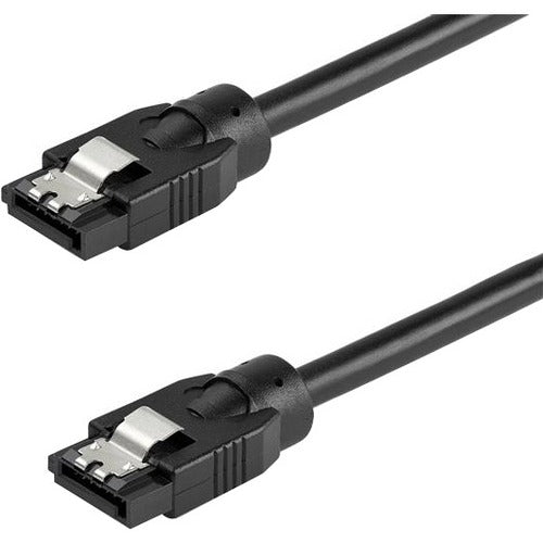StarTech.com 0.6 m Round SATA Cable - Latching Connectors - 6Gbs SATA Cord - SATA Hard Drive Power Cable - Lifetime Warranty (SATRD60CM) - STCSATRD60CM
