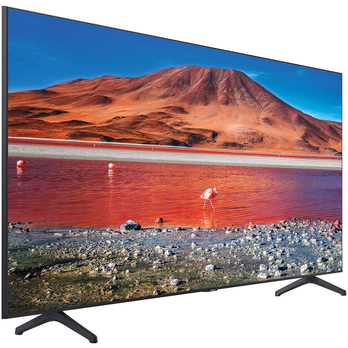 Samsung Crystal TU7000 UN65TU7000F 64.5" Smart LED-LCD TV - 4K UHDTV - Titan Gray, Black - SASUN65TU7000