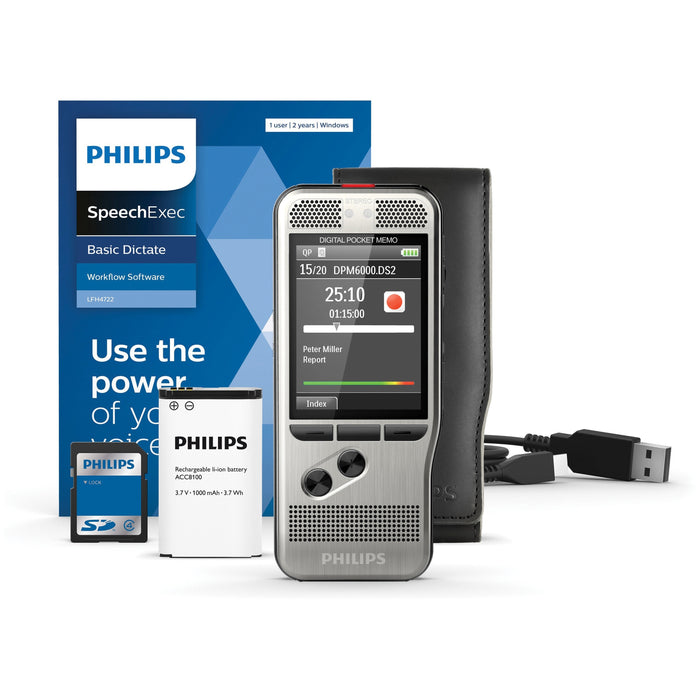 Philips Pocket Memo Voice Recorder (DPM6000) - PSPDPM600002