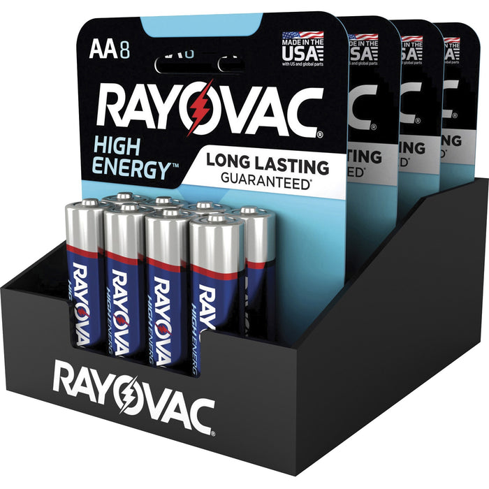 Rayovac High Energy Alkaline AA Batteries - RAY8158TK