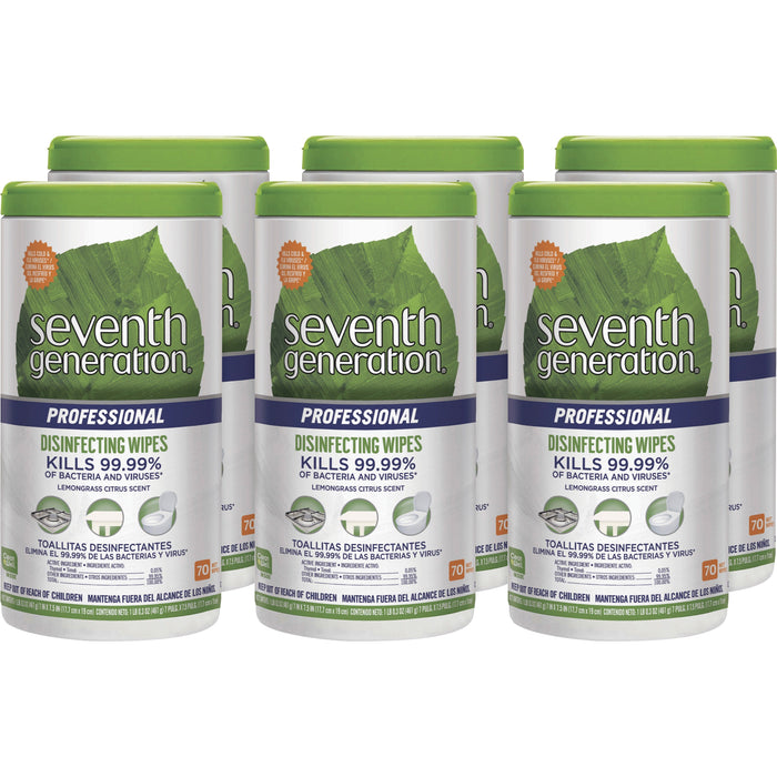 Seventh Generation Professional Disinfecting Wipes - SEV44753CT