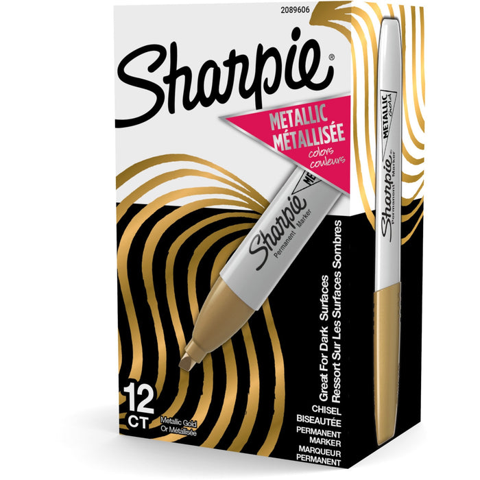 Sharpie Metallic Ink Chisel Tip Permanent Markers - SAN2089606