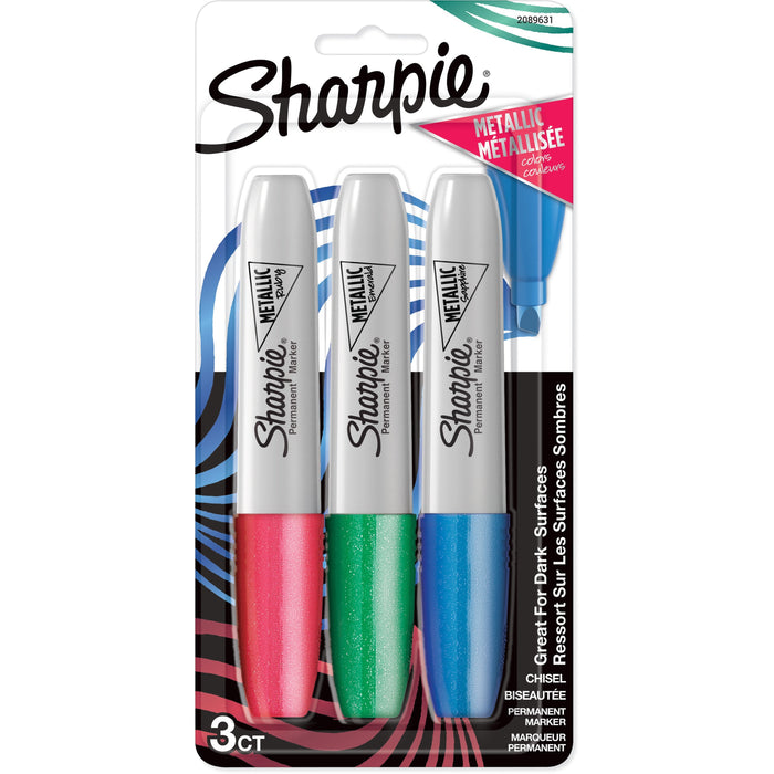 Sharpie Metallic Ink Chisel Tip Permanent Markers - SAN2089631