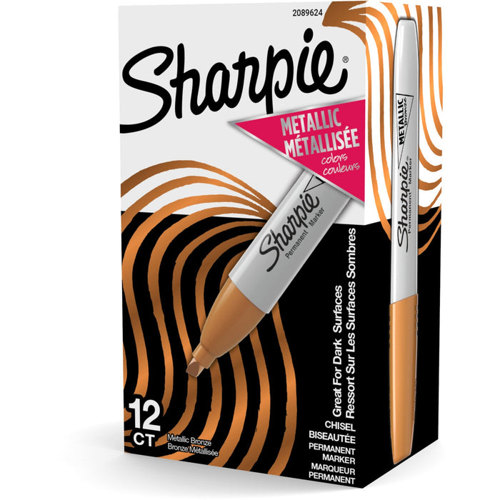 Sharpie Metallic Ink Chisel Tip Permanent Markers - SAN2089624
