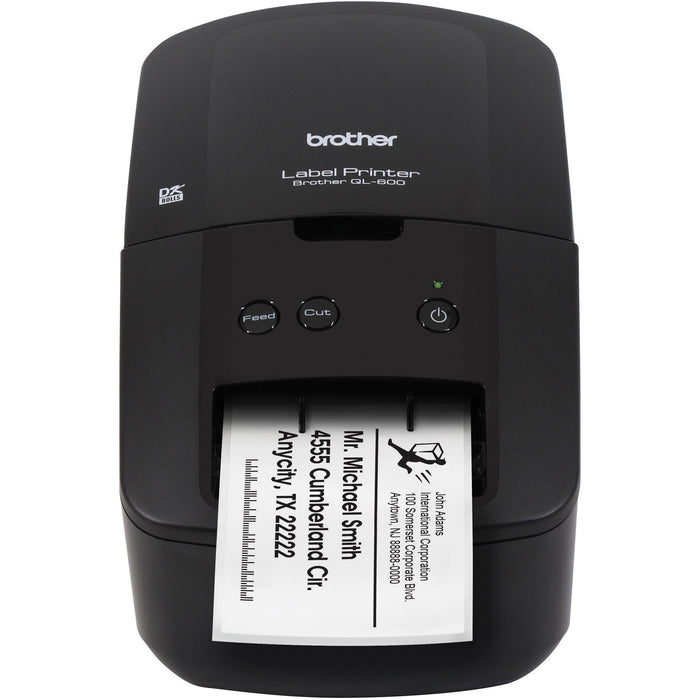 Brother QL-600 Desktop Direct Thermal Printer - Monochrome - Label Print - USB - BRTQL600