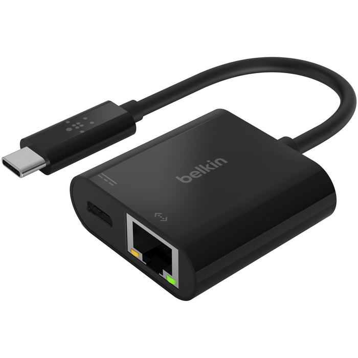 Belkin USB-C to Ethernet + Charge Adapter - BLKINC001BKBL