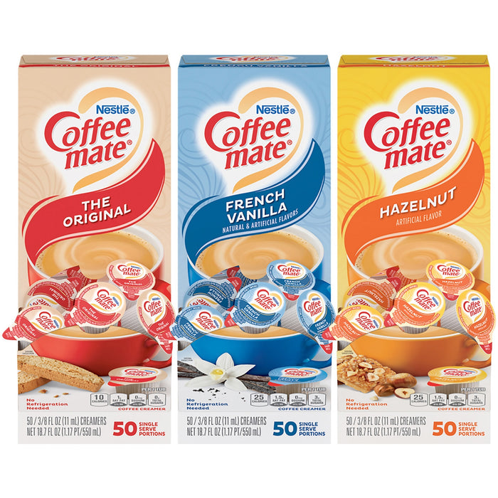 Coffee mate Flavor Variety Pack Liquid Creamer Singles - NES46193