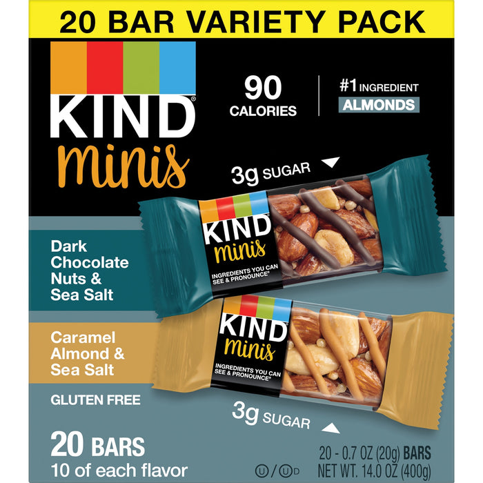 KIND Minis Nuts & Sea Salt Nut Bars Variety - KND27964