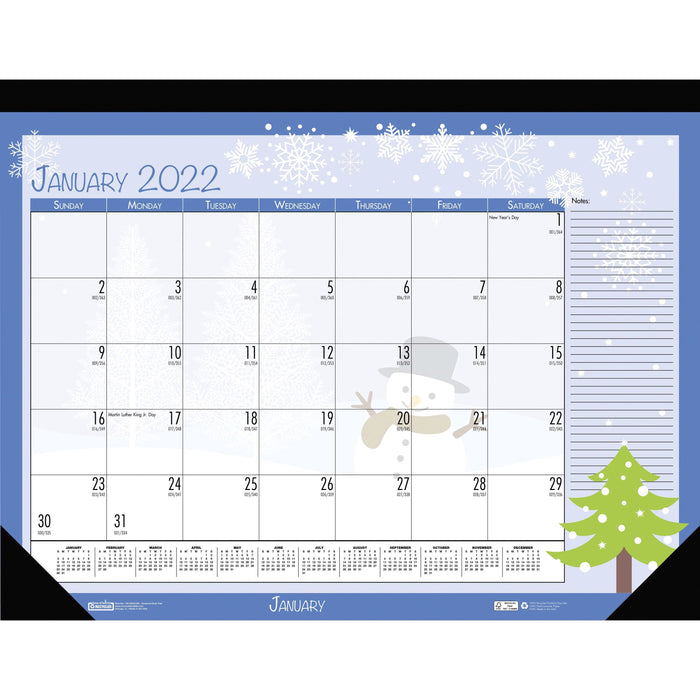 House of Doolittle Seasonal Holiday Deskpad Calendar - HOD1396
