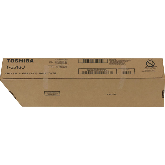 Toshiba Original Laser Toner Cartridge - Black - 1 Each - TOST6518