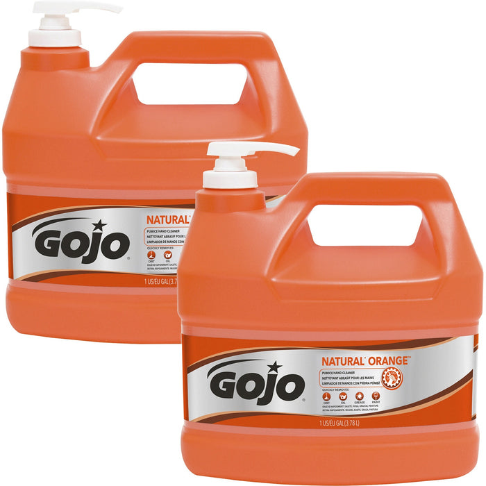 Gojo&reg; NATURAL* ORANGE Pumice Hand Cleaner - GOJ095502
