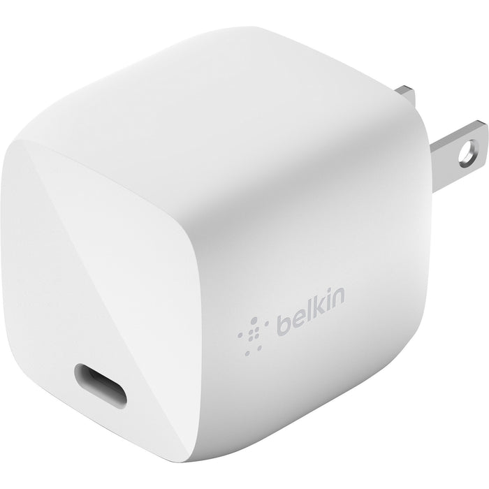 Belkin BoostCharge 30W USB-C Power Delivery GaN Wall Charger - Power Adapter - BLKWCH001DQWH