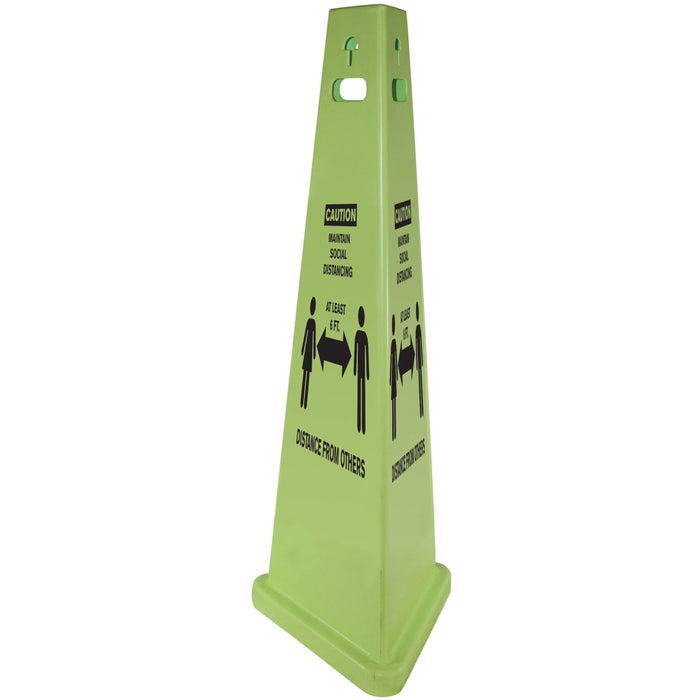 TriVu Social Distancing 3 Sided Safety Cone - IMP9140SD