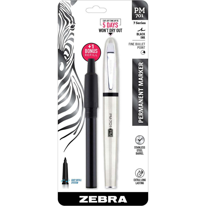Zebra Pen STEEL 7 Series PM-701 Permanent Marker - ZEB65211