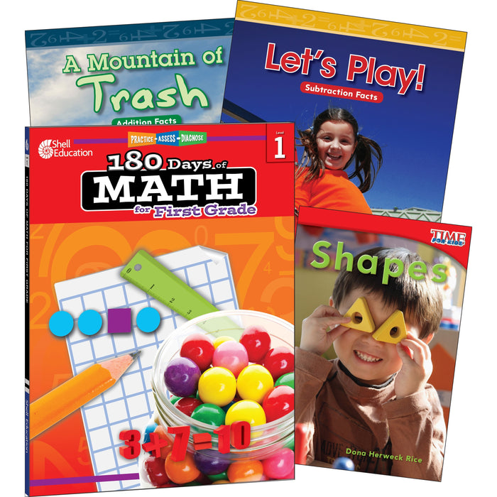 Shell Education Learn-At-Home Grade Level Math Bundle Printed Book by Jodene Smith - SHL51689
