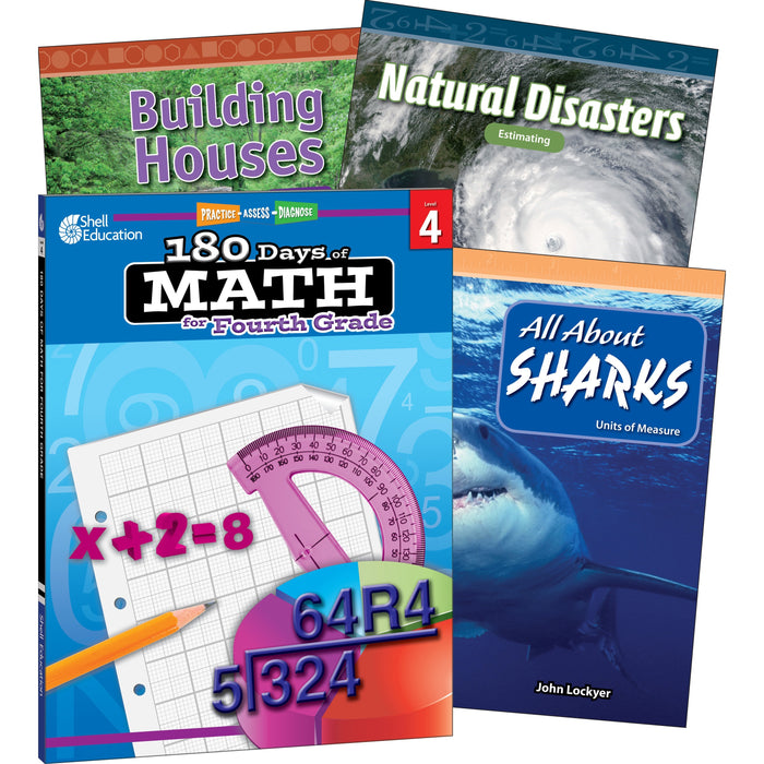 Shell Education Learn-At-Home Grade Level Math Bundle Printed Book - SHL51692