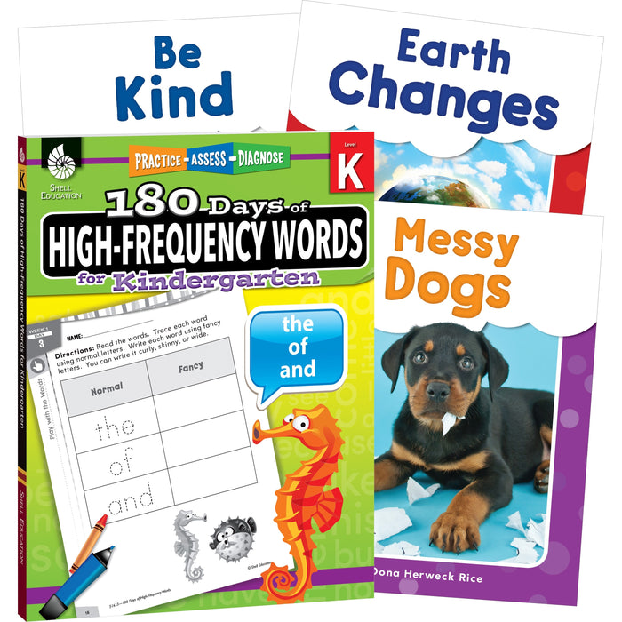 Shell Education Learn At Home Grade K Frequency Words Printed Book - SHL109745