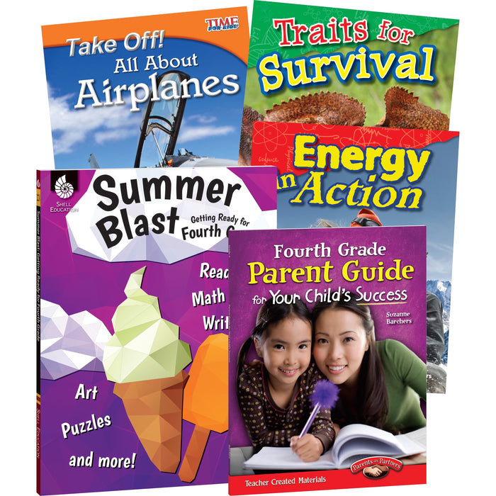 Shell Education Learn-At-Home Grade 4 Summer Bundle Printed Book by Jennifer Prior, Wendy Conklin, Suzanne I. Barchers - SHL51668