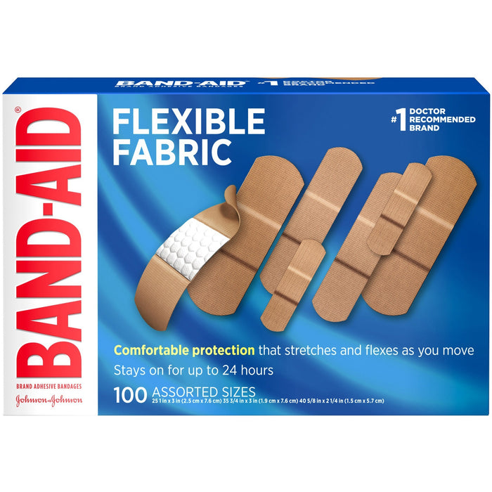 Band-Aid Flexible Fabric Adhesive Bandages - JOJ115078
