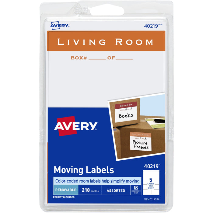 Avery&reg; Removable Moving Labels - AVE40219